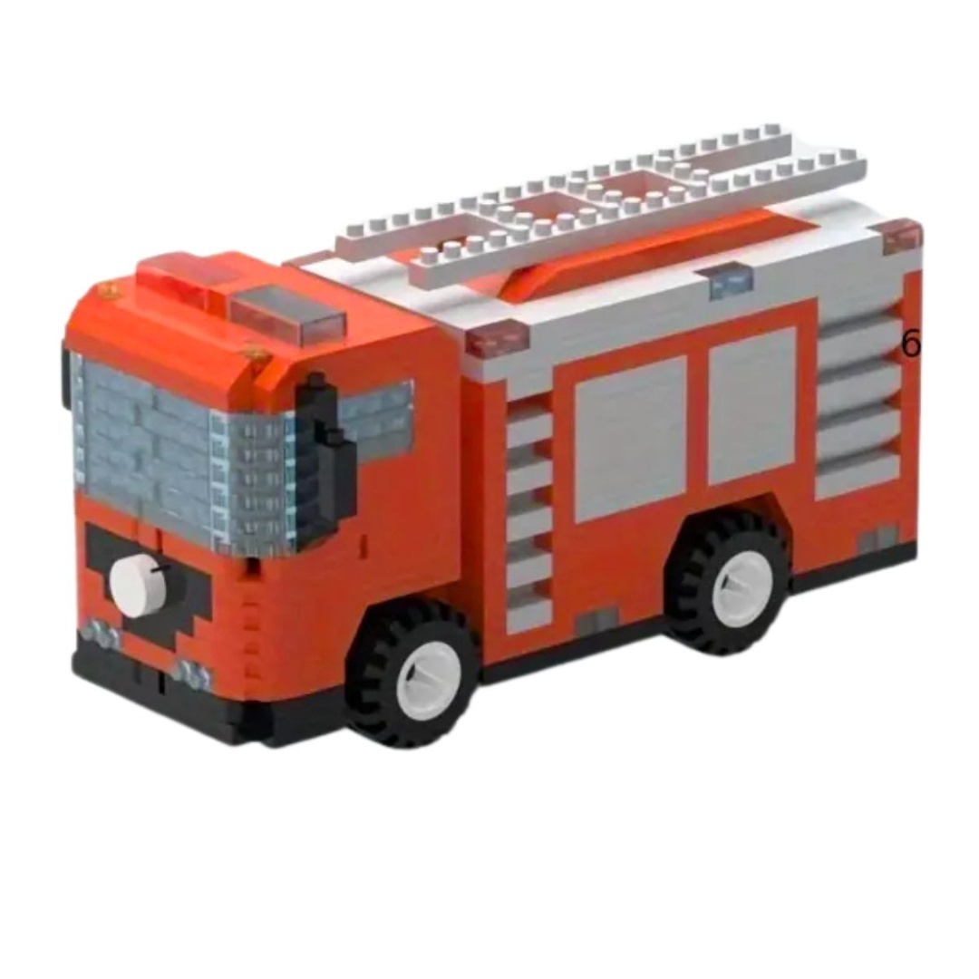 Bloques de construcción camión de bombero, 22 × 16 cm