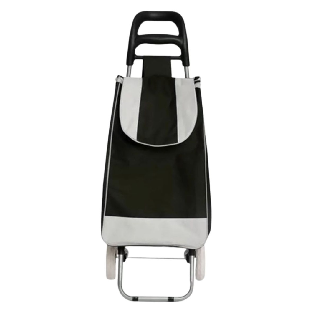 Bolso para compras con ruedas negro, 95 × 34 × 27 cm