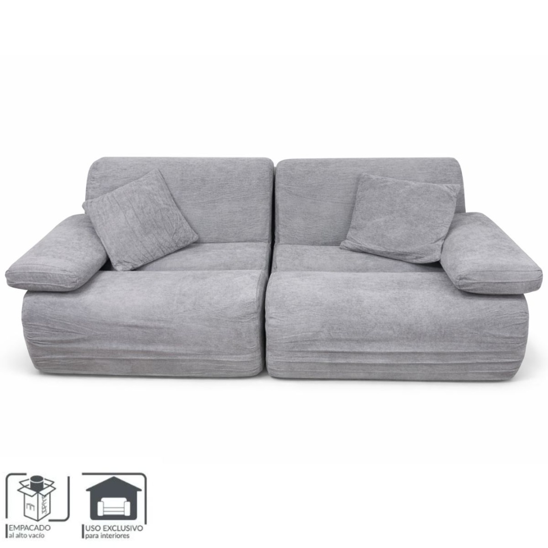 Sofá modular de espuma comprimida 2 cuerpos, 185 × 100 cm