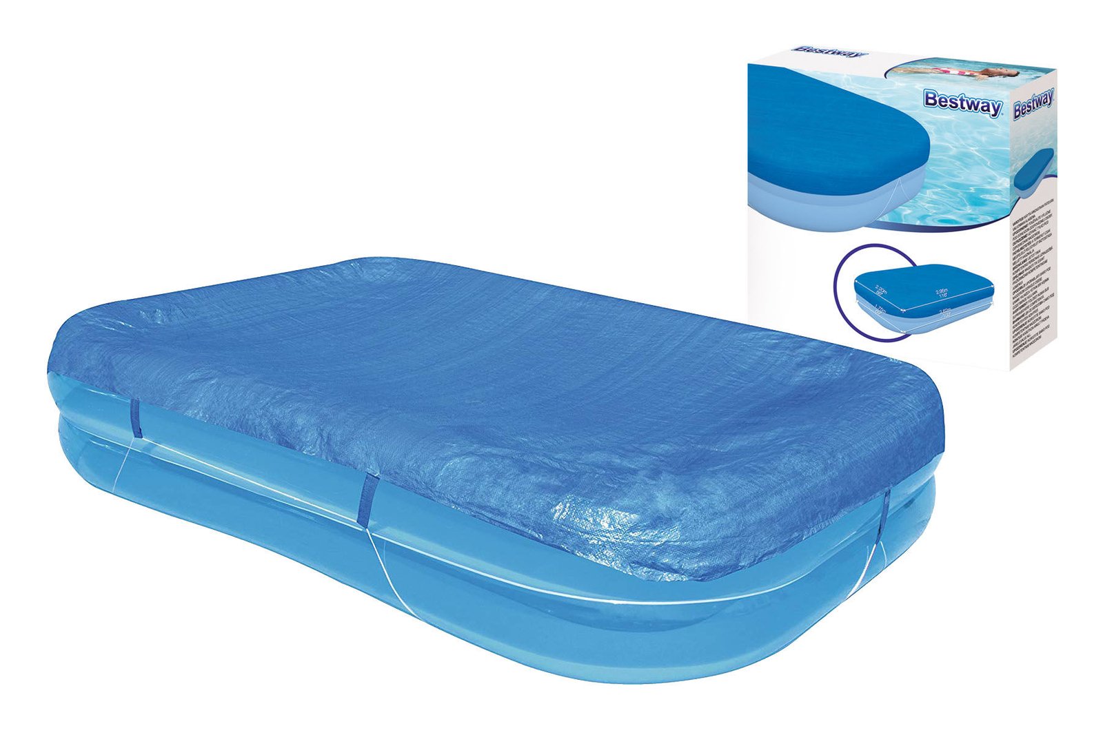 Cubre piscina rectangular Bestway para gomon, 295 × 220 cm