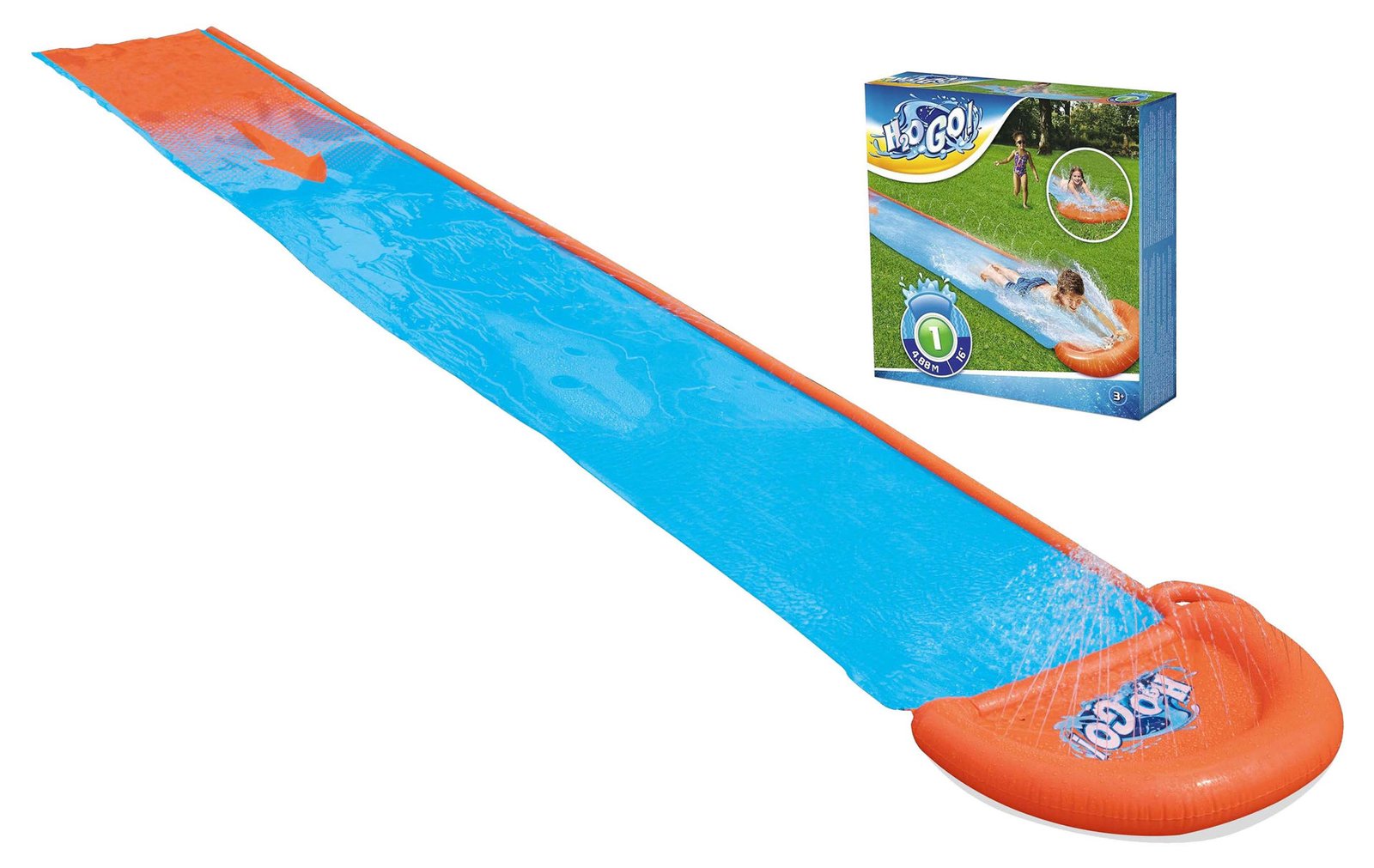 Deslizador Bestway de agua H20GO simple, 488 cm