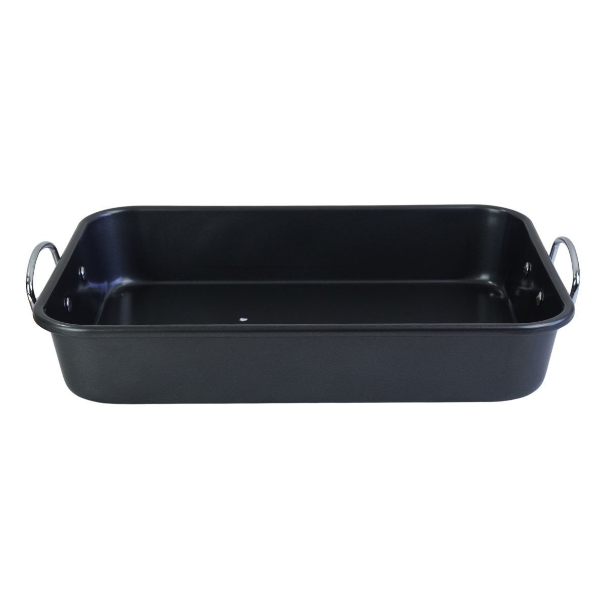 Asadera honda rectangular con asas, 40 × 28 cm