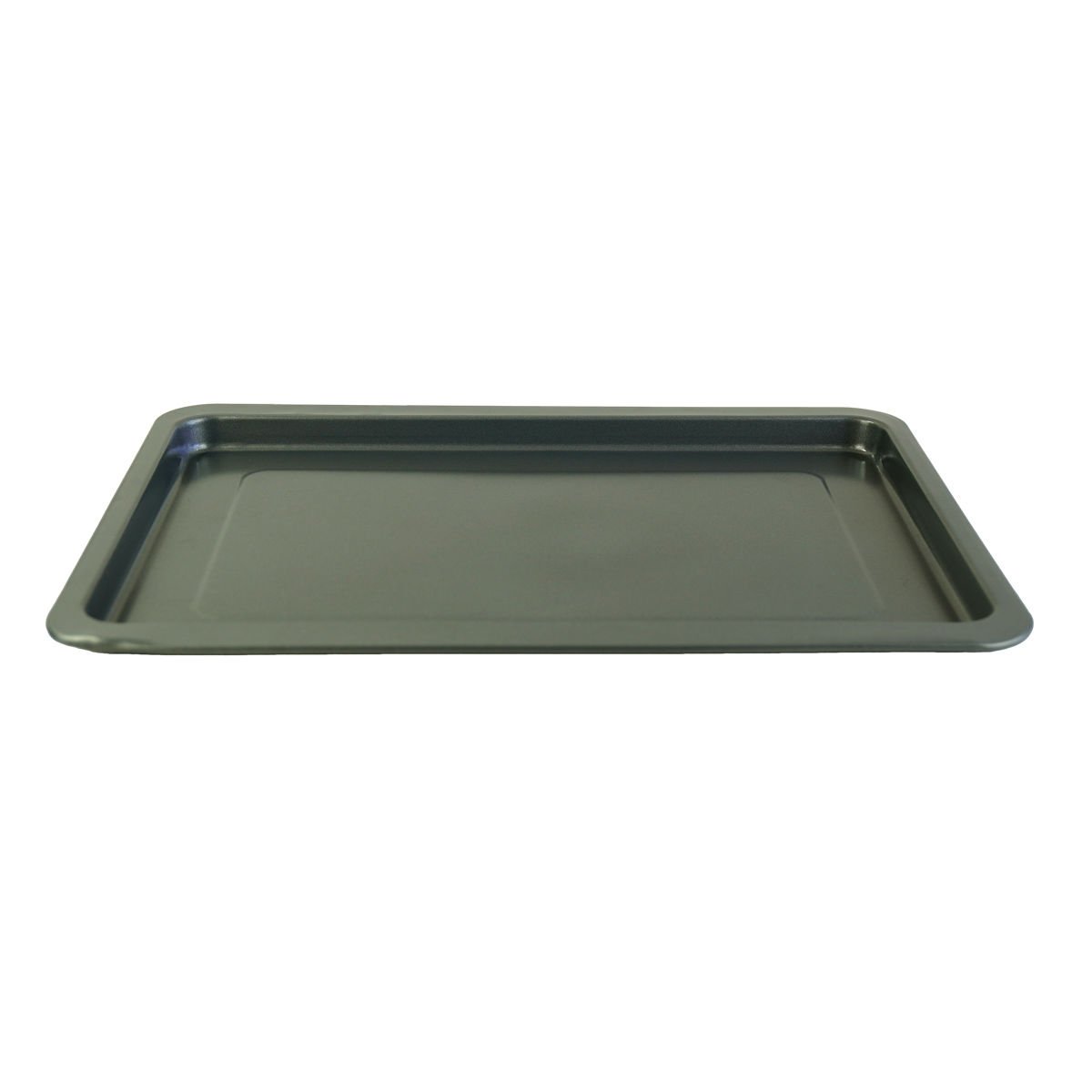 Asadera de metal rectangular chata para galletas, 39,5 × 30 cm