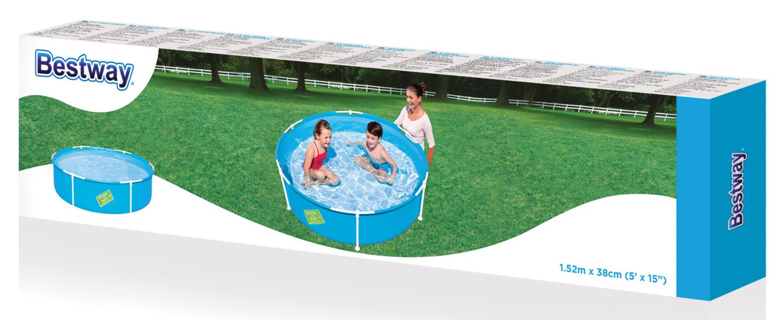 Piscina estructural splash Bestway & play circular, 580 L